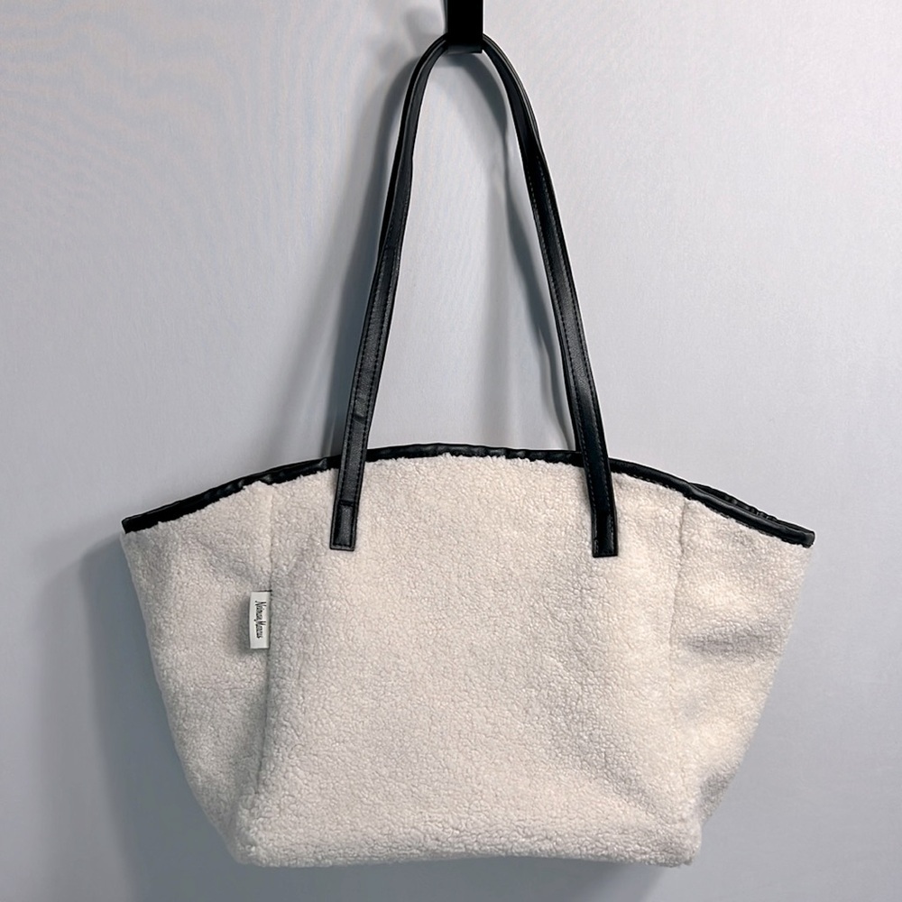 Neiman Marcus Faux Fur Tote Bag NWOT